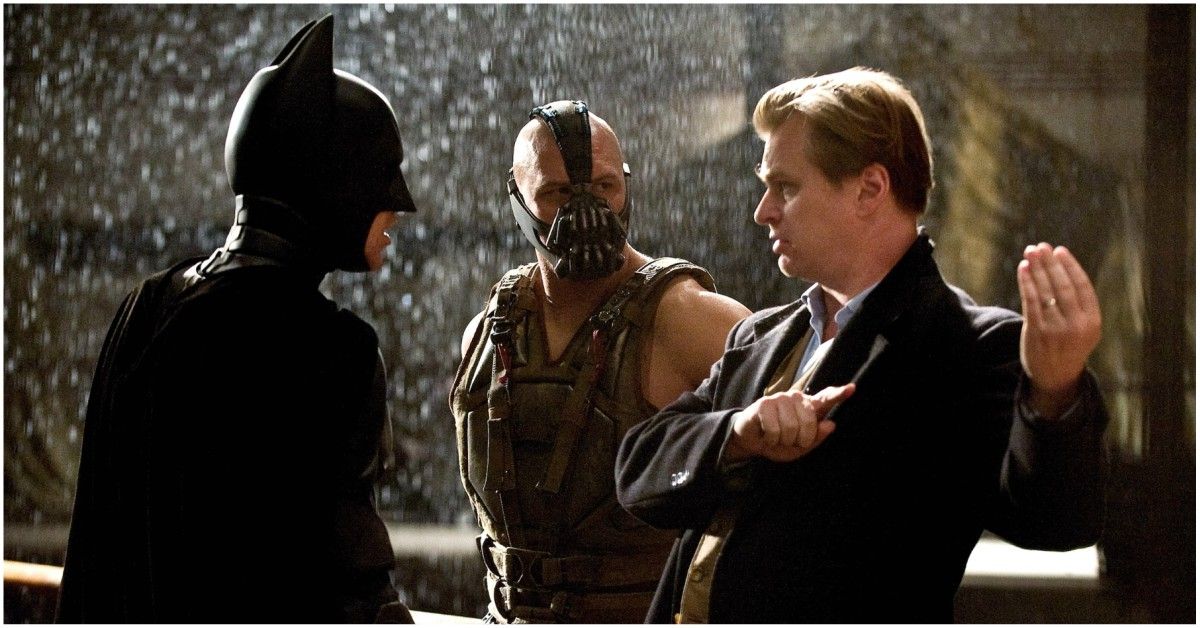 Christopher Nolan directing the dark knight rises