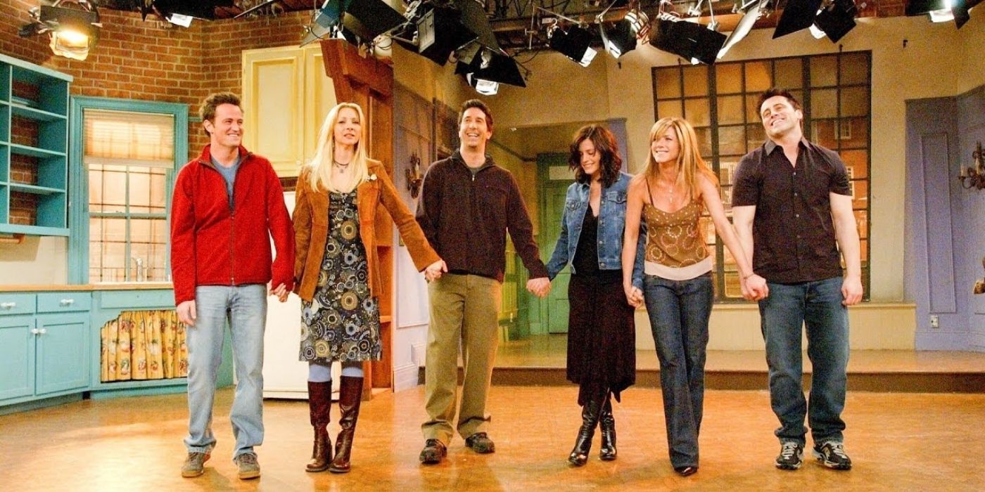 The cast of Friends after the final episode ended