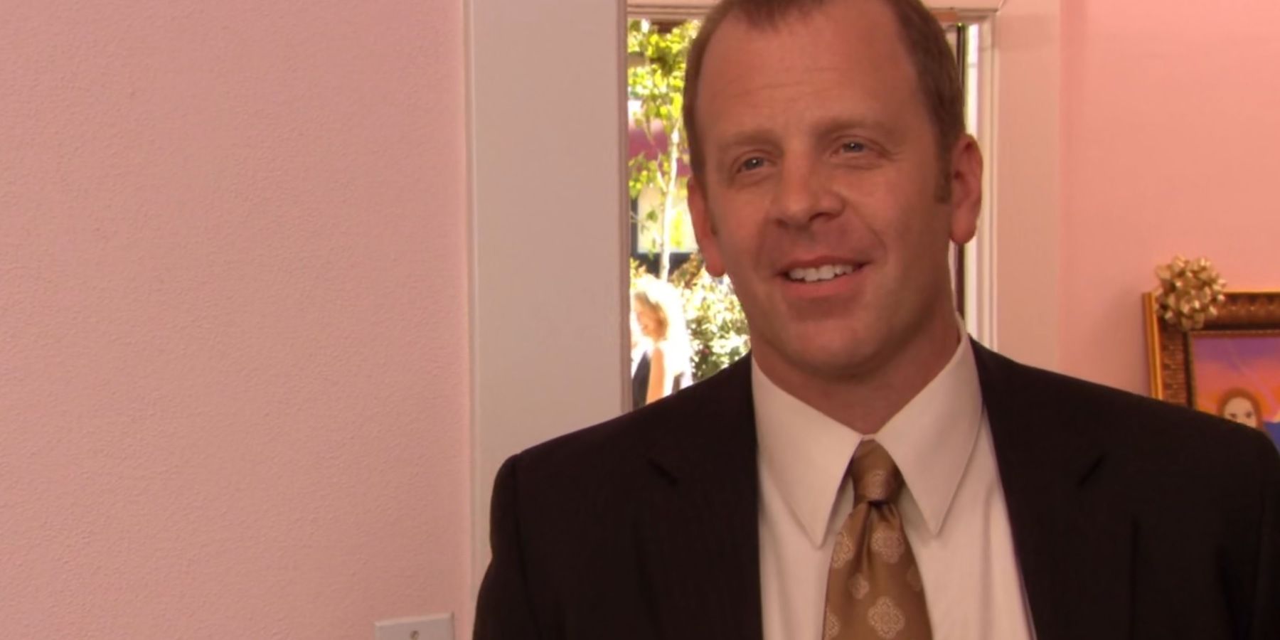 The Office Toby was excited to hear Jim and Pam were missing from the wedding