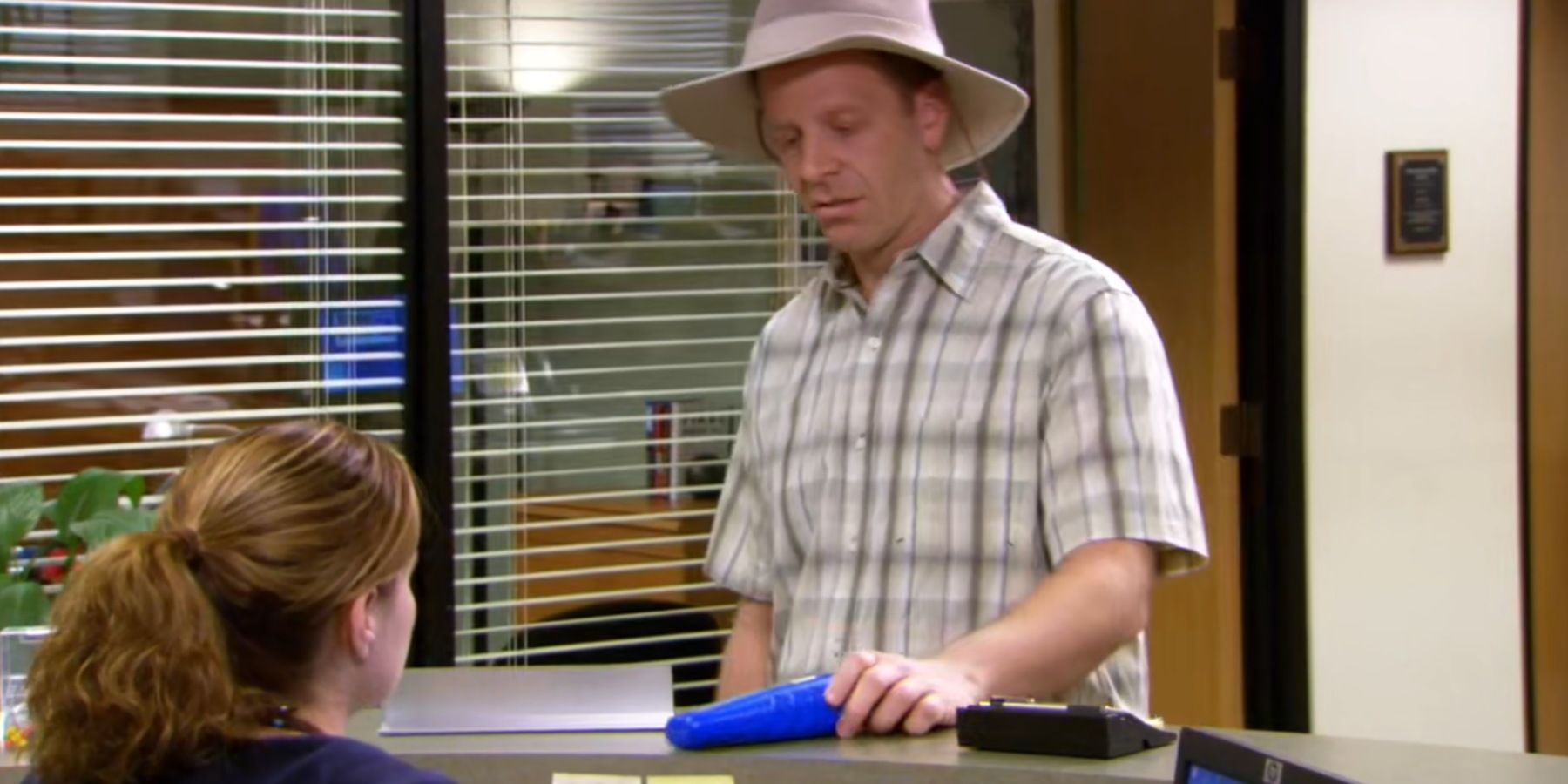 The Office Toby was upset upon hearing Pam was wearing a two piece 