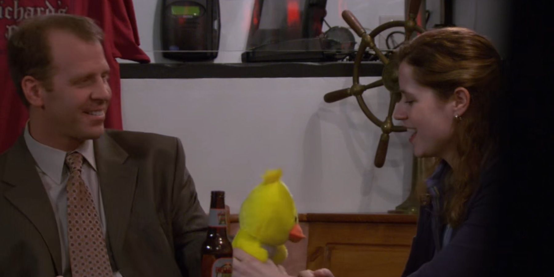 The Office Toby spent all night getting the duck for Pam