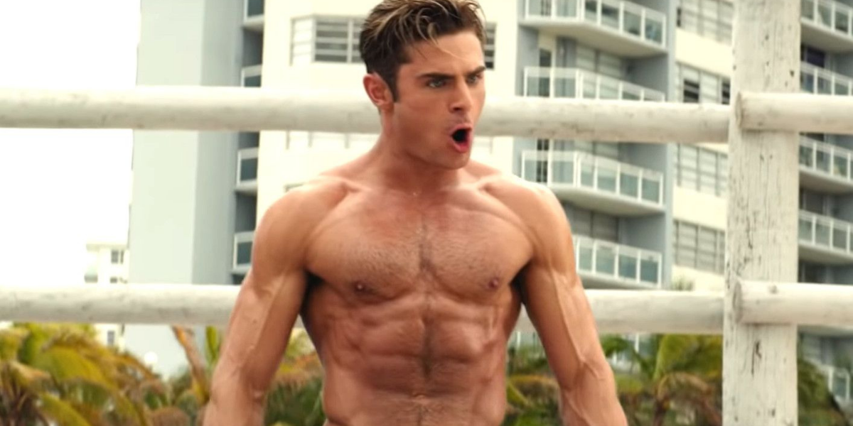 efron baywatch abs