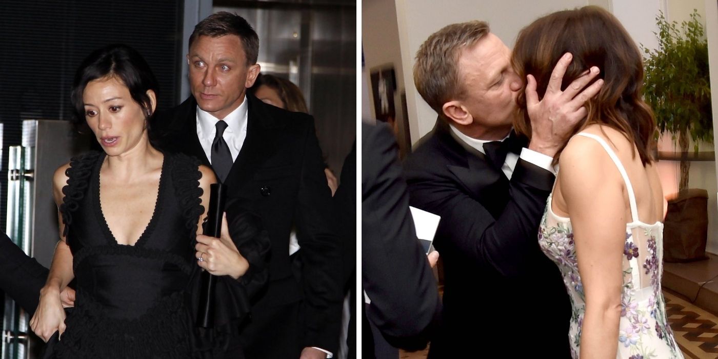 Daniel Craig with Satsuki Mitchell - Daniel Craig kissing Rachel Weisz