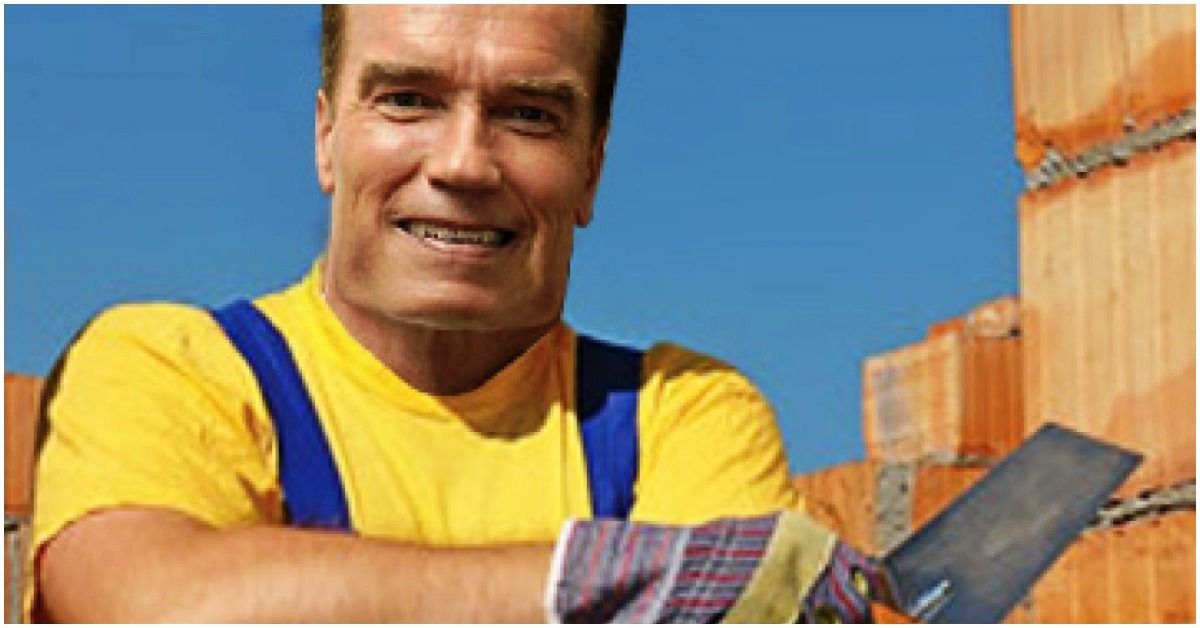 Schwarzenegger Bricklayer