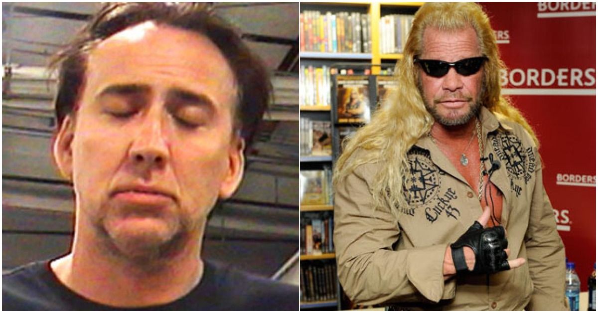 Nicolas Cage Mug Shot and Dog the Bounty Hunter