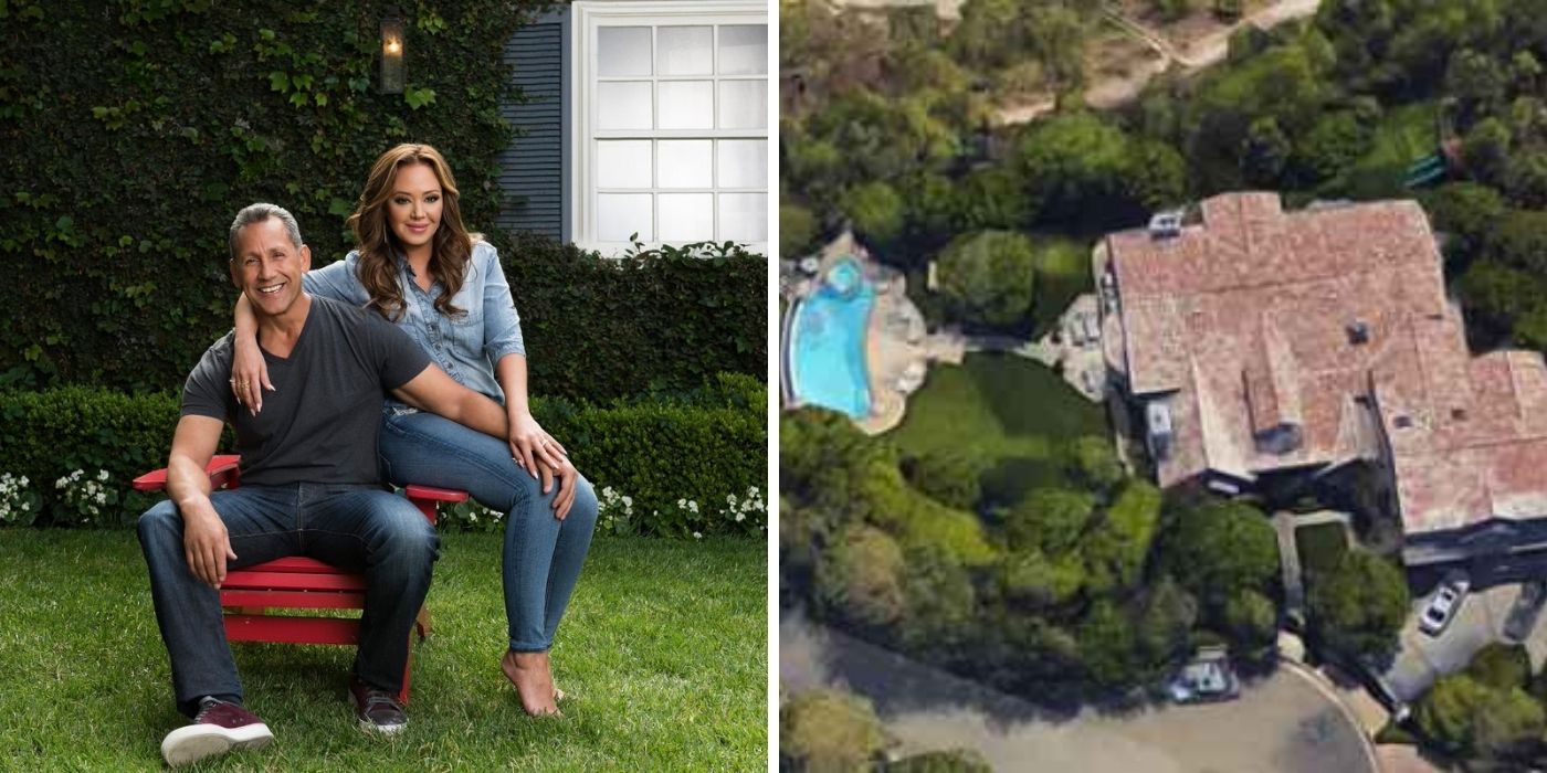 Leah Remini and her husband outside their home - Google map view of Leah Remini's house