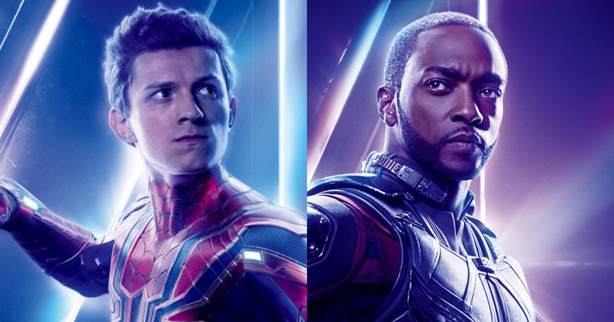 Spider Man Falcon Endgame promo photos