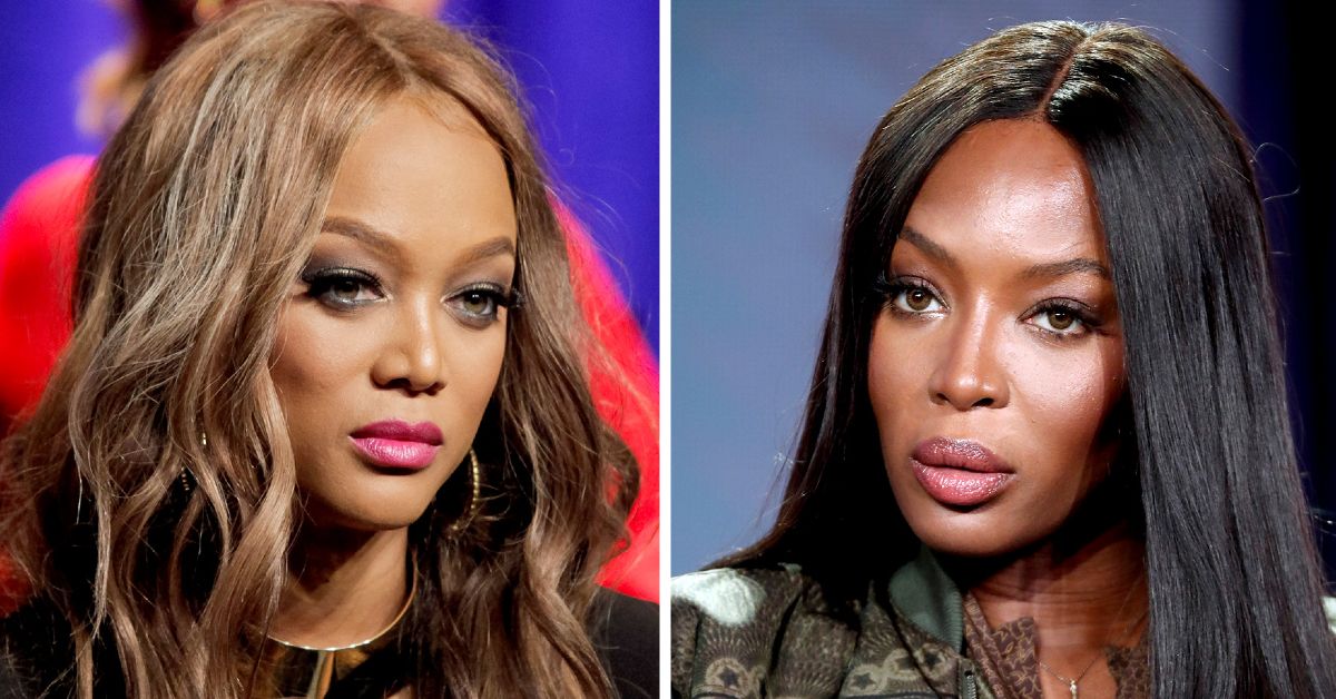 Tyra Banks and Naomi Campbell Side-by-Side