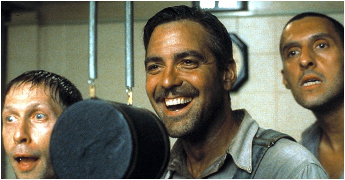 George Clooney in O Brother Where Art Thou singing