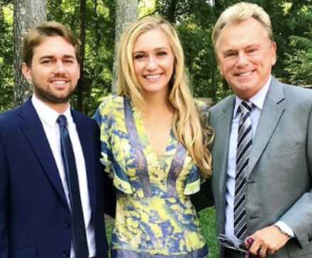 Pat Sajak with his kids Maggie & Patrick instagram