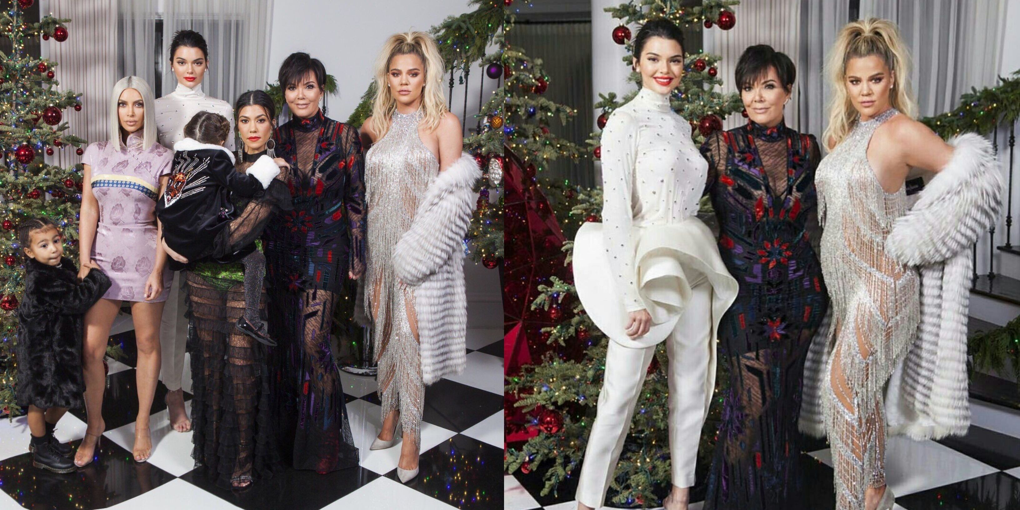 The Kardashian family Christmas in 2017