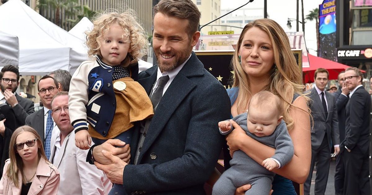 blake lively and ryan reynolds with their children