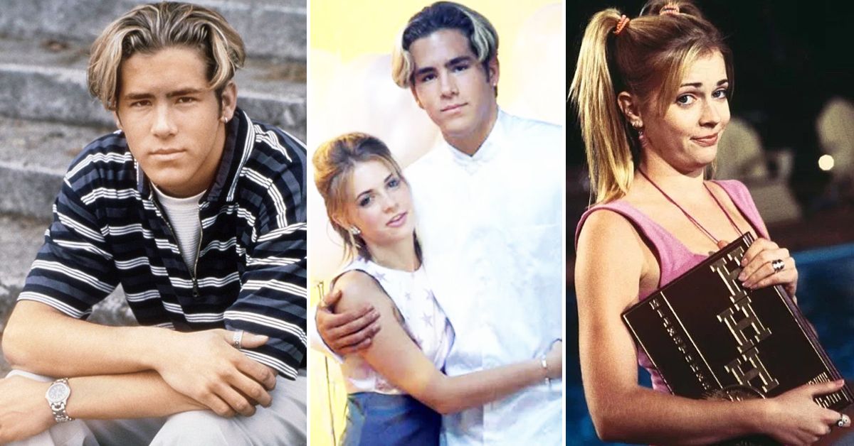Young Ryan Reynolds with young Melissa Joan Hart teen romance