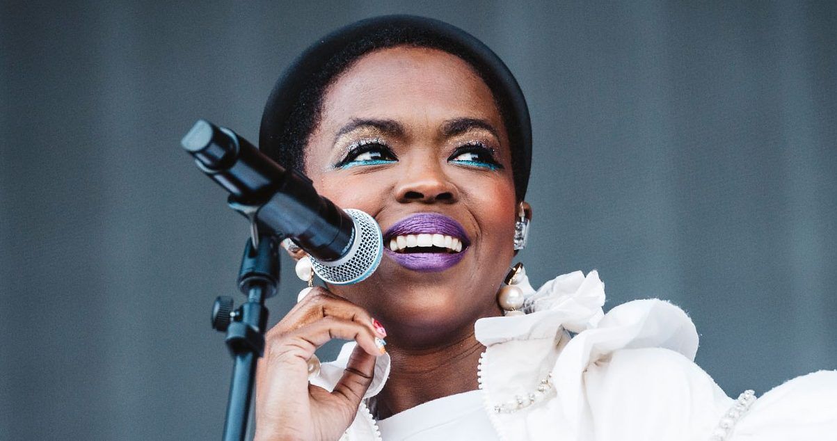 Lauryn Hill performing at an event