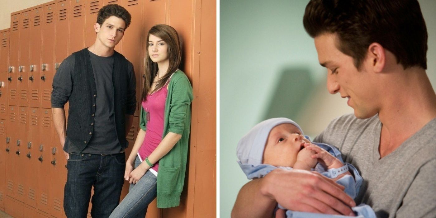 Daren Kagasoff as Ricky and Shailene Woodley as Amy on 'Secret Life of the American Teenager' - Daren as Ricky with baby John