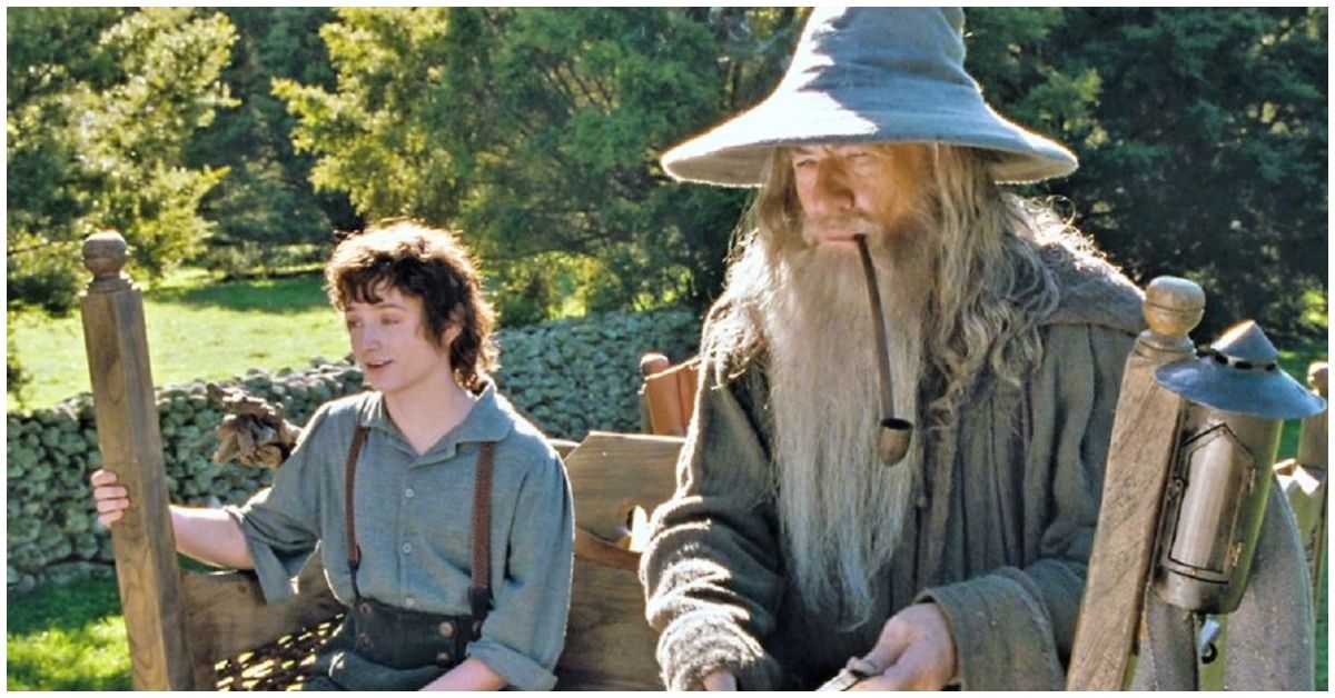 Frodo and Gandalf ian and elijah shire
