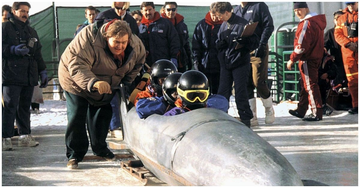 John Candy Cool Runnings bobsled
