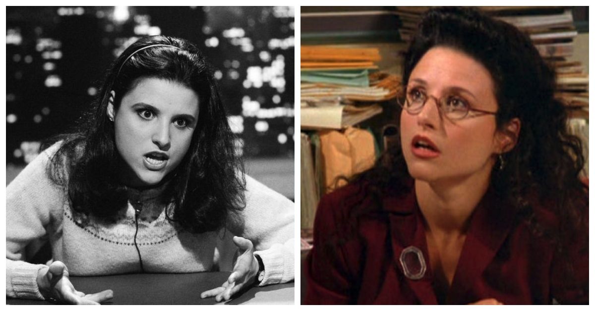 julia louis-dreyfus on saturday night live and playing elaine benes on seinfeld