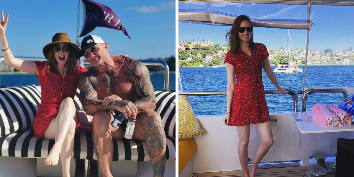 Dave Batista And Karen Gillan Spend Their Day On A Yacht In Sydney