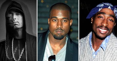 Eminem osztott kép Kanye és Tupac