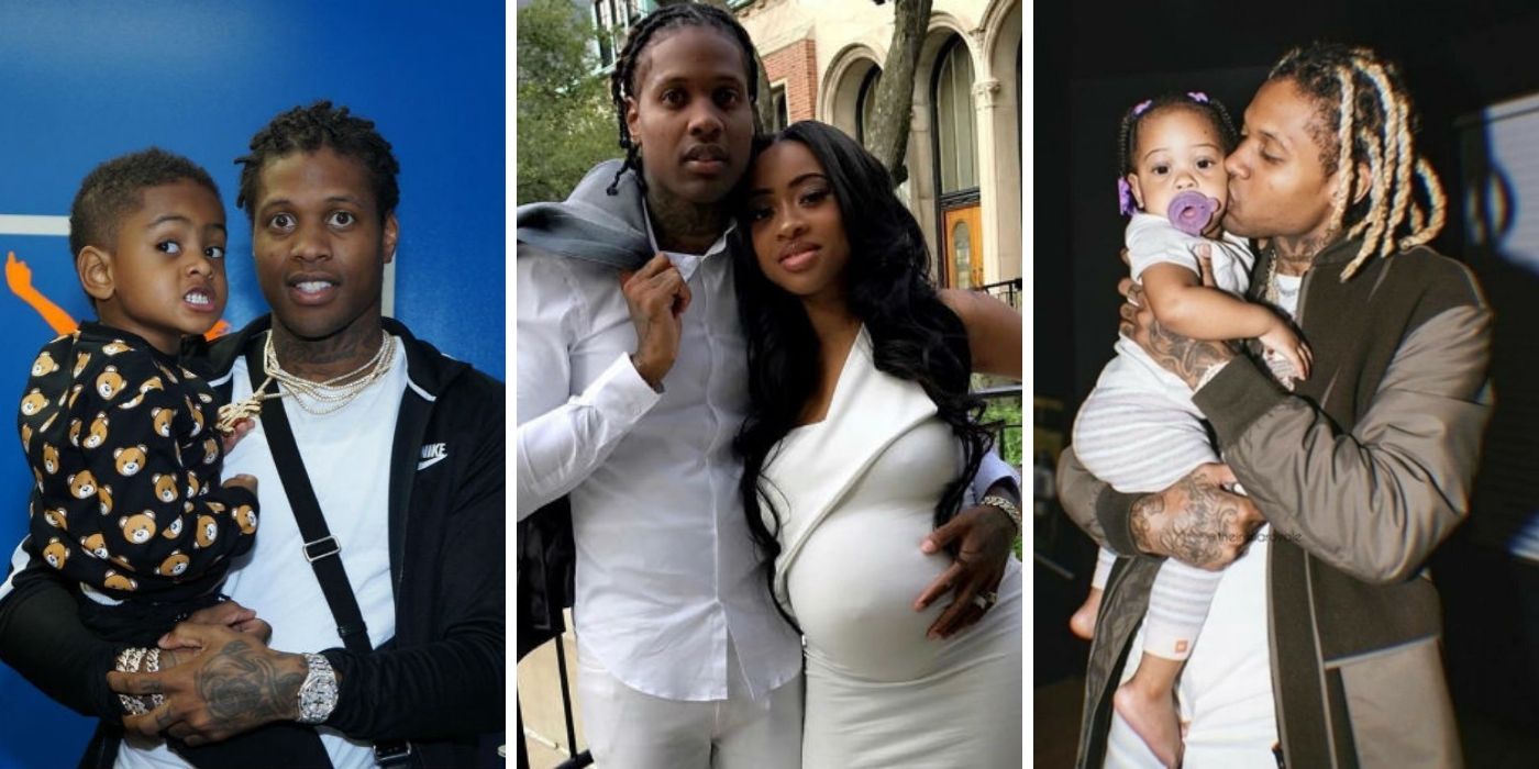 Lil Durk holding his son Zayden - Lil Durk and pregnant India Royale - Lil Durk holding one of his daughters