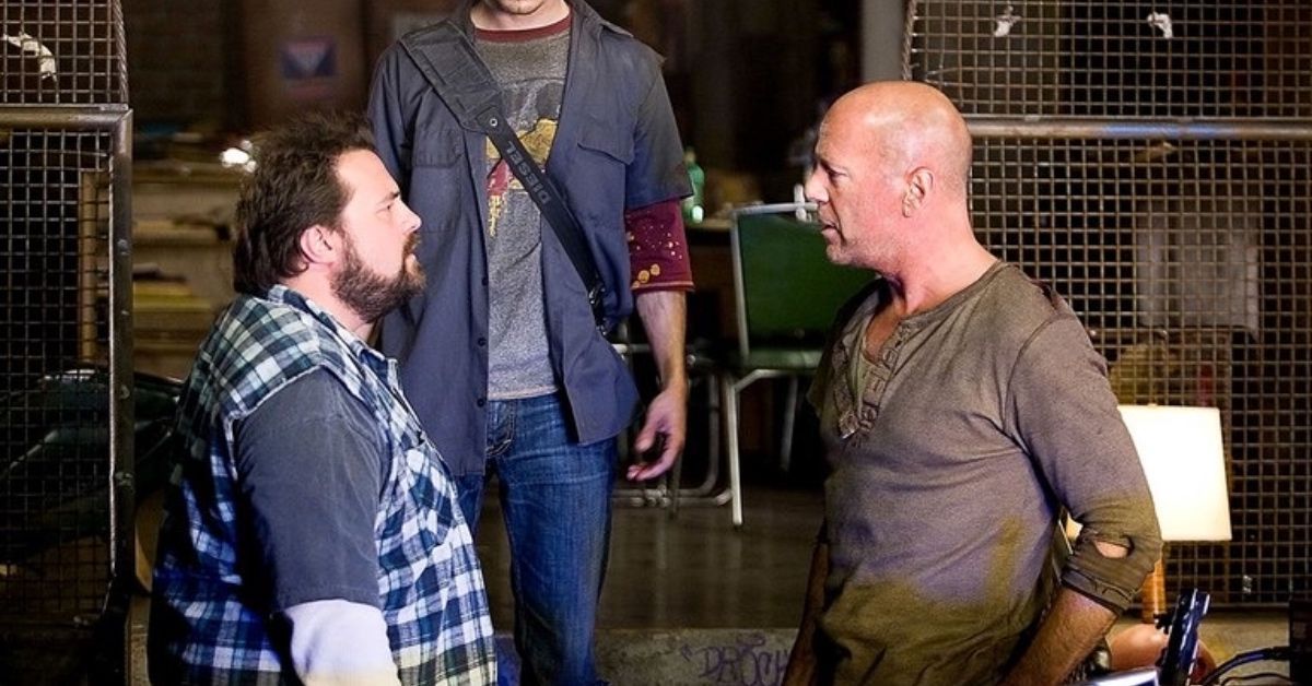 Kevin Smith and Bruce Willis
