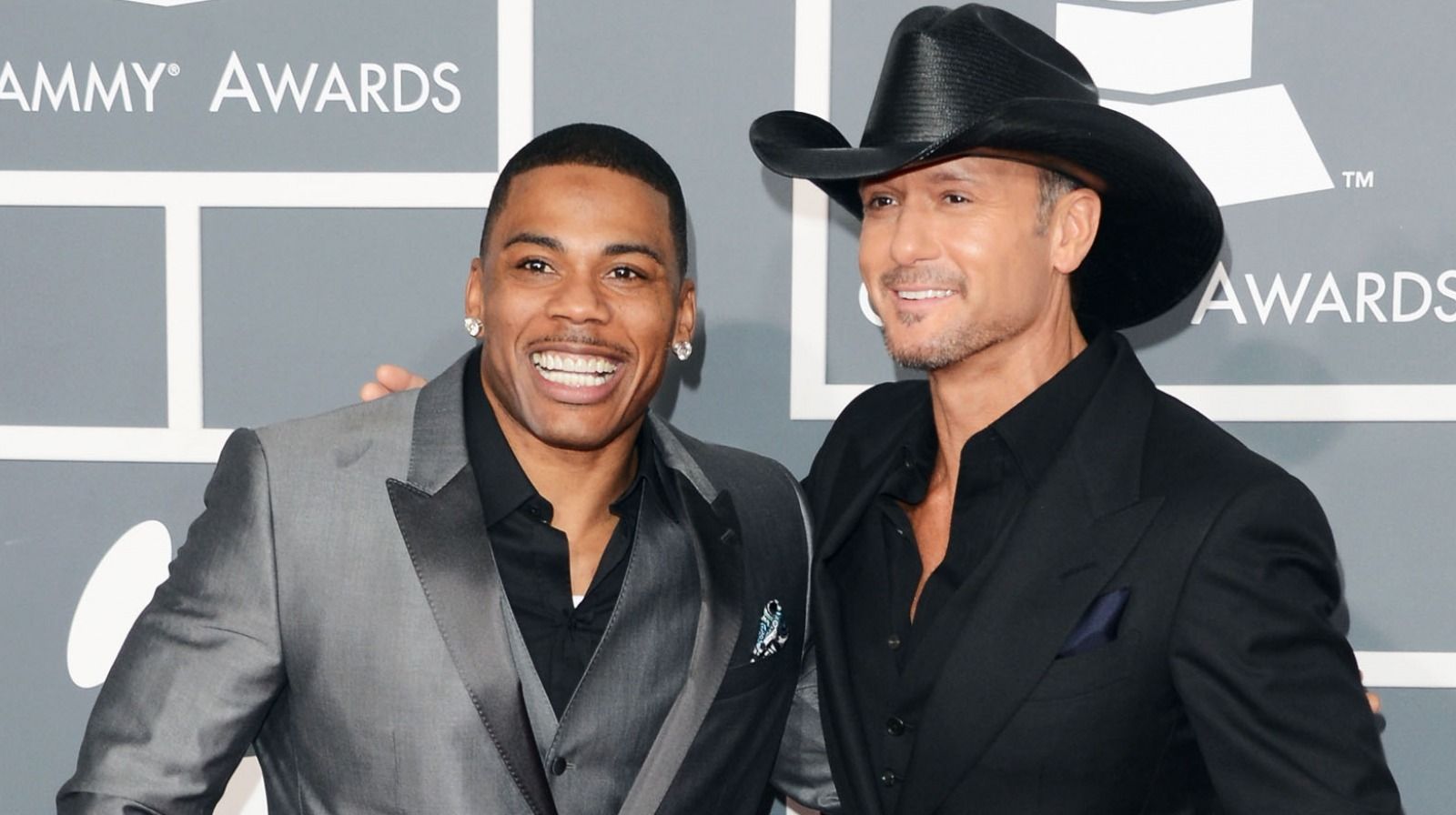 Nelly and Tim McGraw at the Grammys