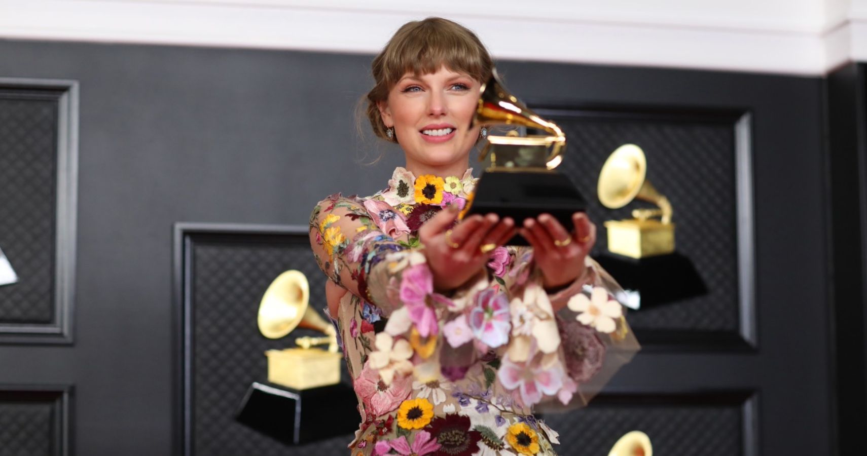 Taylor Swift at the 63rd annual Grammy Awards