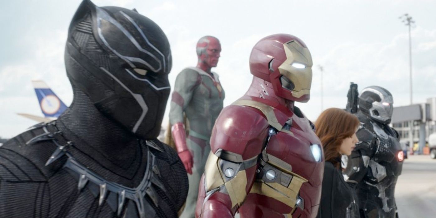 'Captain America: Civil War' Black Panther, Iron Man, Vision