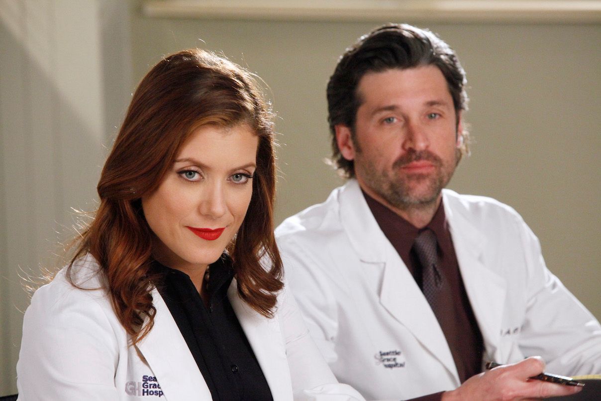 Kate Walsh and Patrick Dempsey in Greys Anatomy