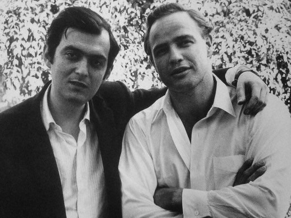 Stanley Kubrick and Marlon Brando