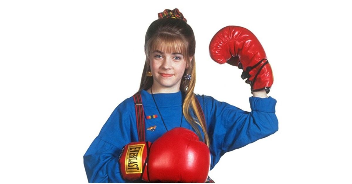 Clarissa Darling wearing boxing gloves