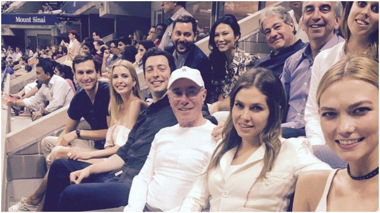 Karlie Kloss catches a sporting event with her in-laws