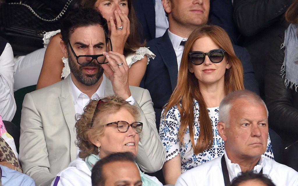 Isla Fisher and Sacha Baron Cohen sunglasses