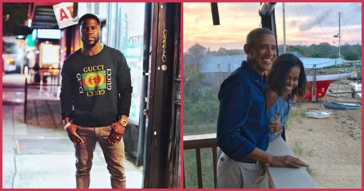 Barak and Michell Obama / Kevin Hart via Instagram
