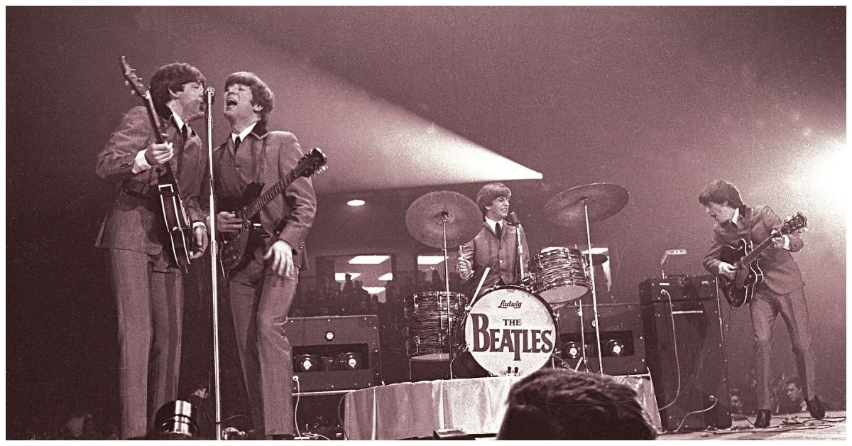 Beatles playing 1964