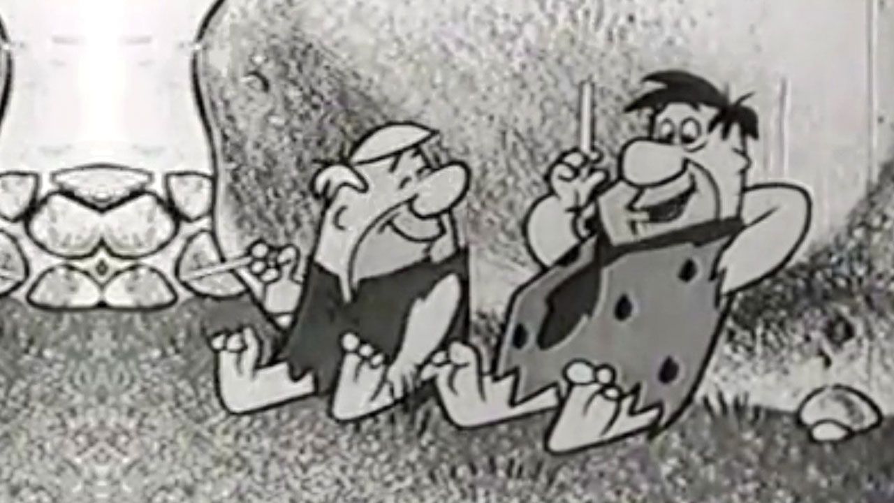 The Flintstones Promoting Winston Cigarettes