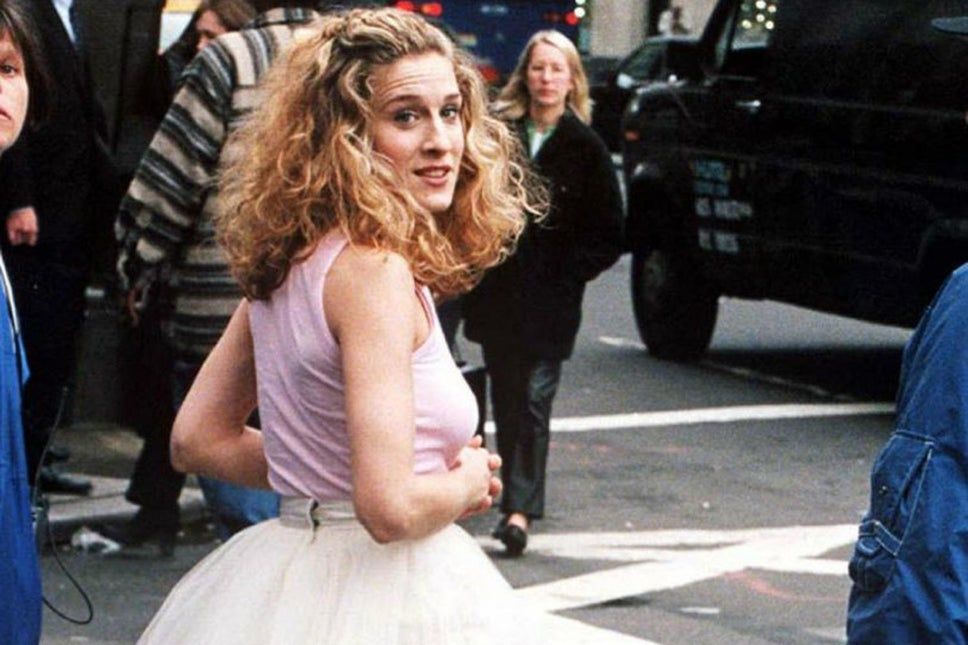 Sarah Jessica Parker in her infamous tutu as Carrie Bradshaw in 'Sex and the City'