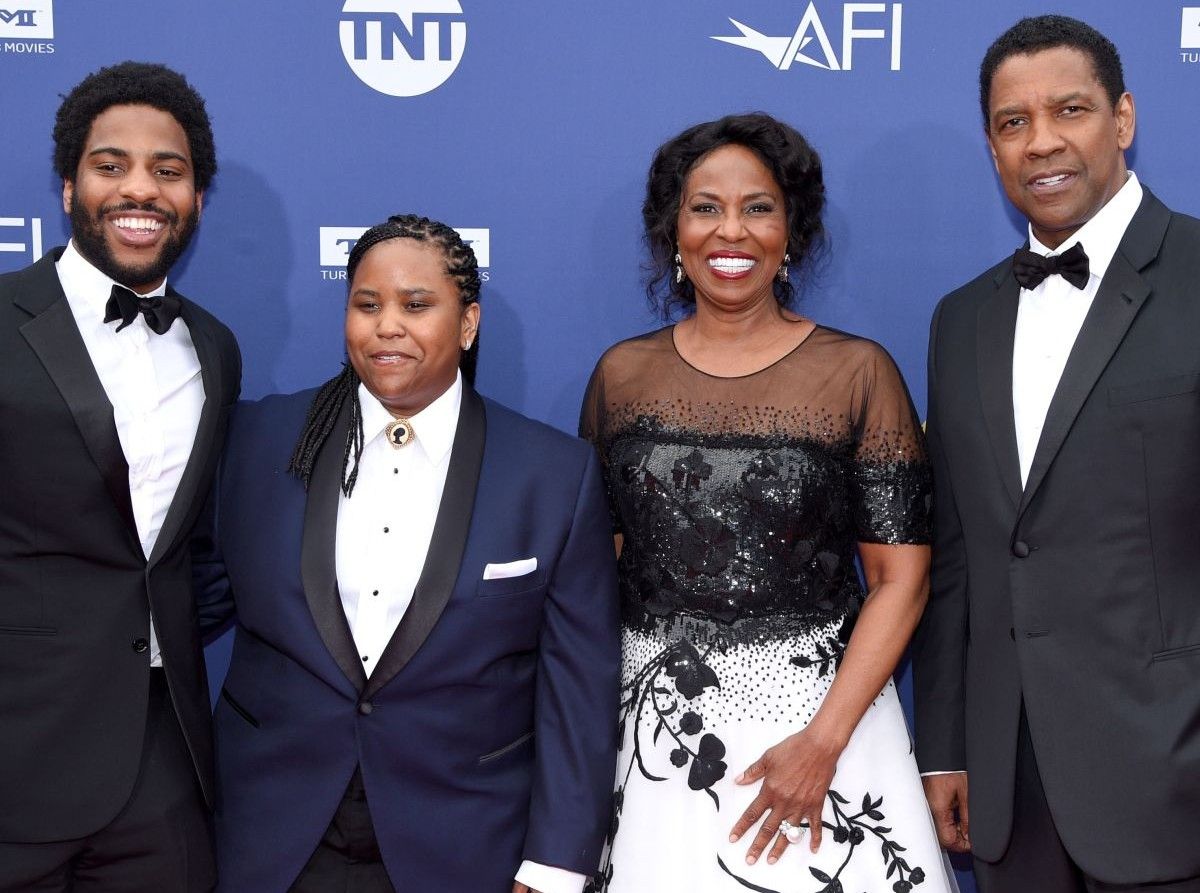 Denzel Washington and family