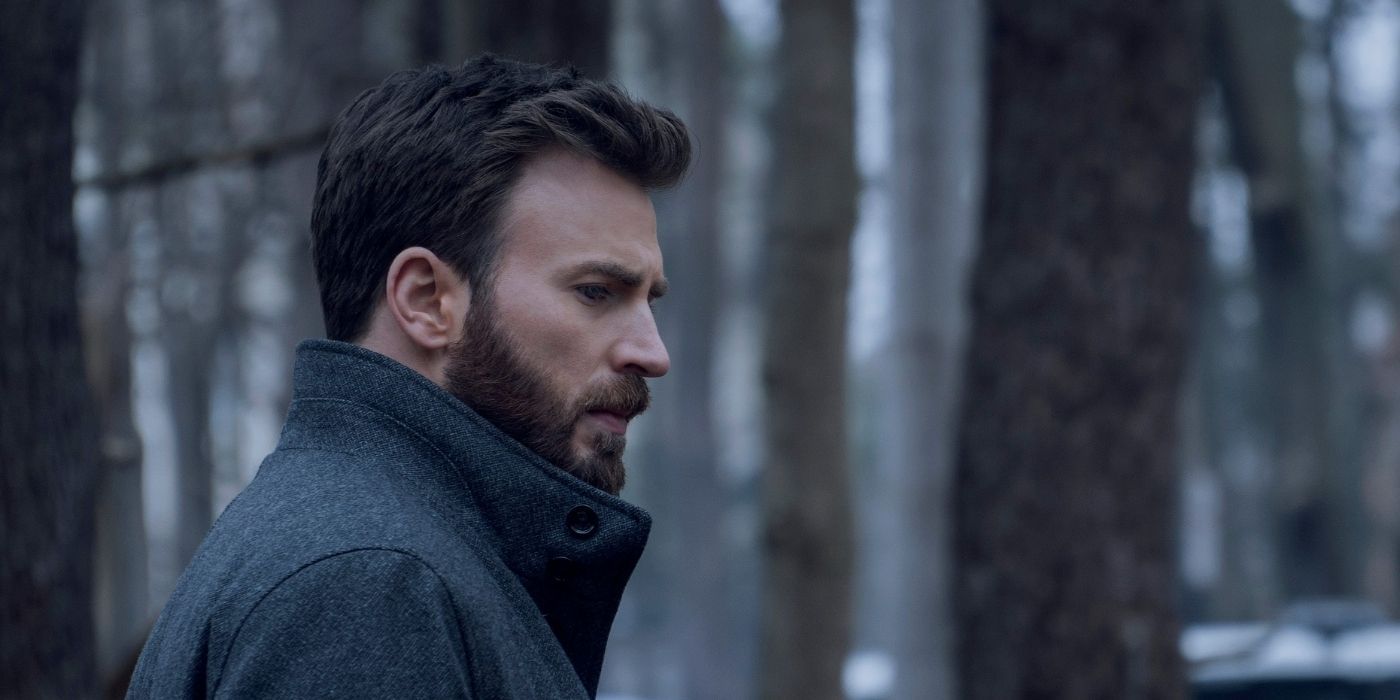 Chris Evans in a film still from 'Defending Jacob'