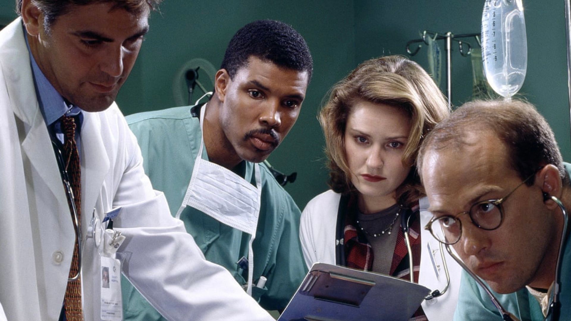 A scene from the NBC medical series ER