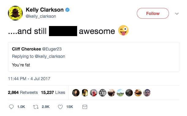 Kelly Clarkson twitter 