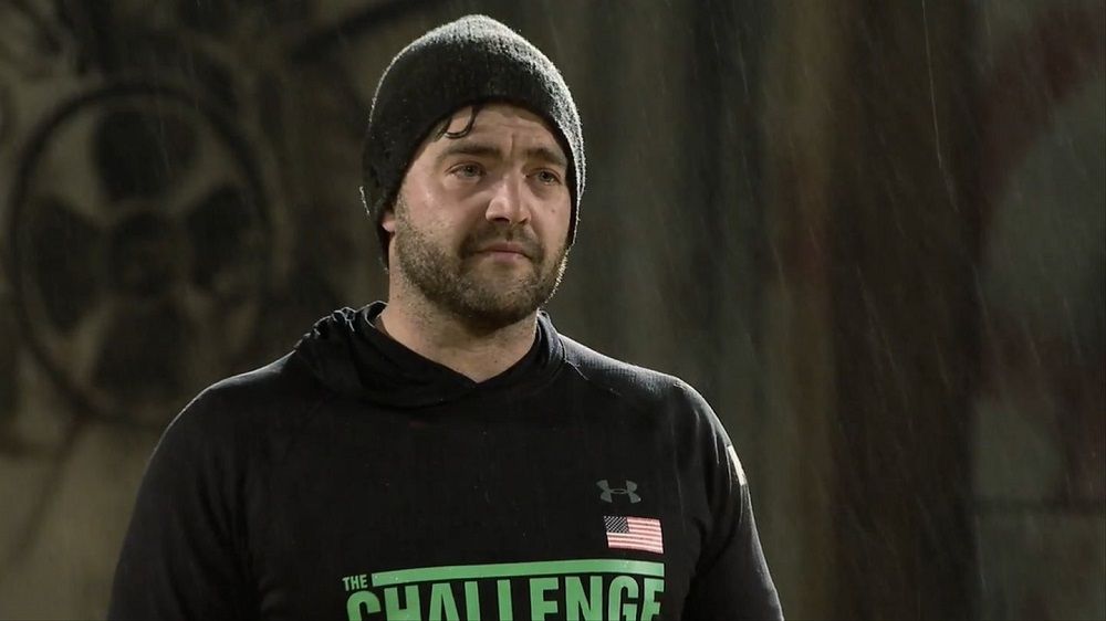 Chris mid-challenge on MTV
