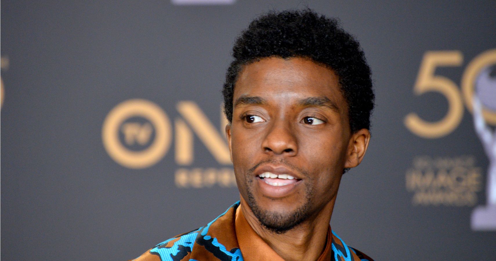 LOS ANGELES, CA. March 30, 2019: Chadwick Boseman at the 50th NAACP Image Awards. Picture: Paul Smith/Featureflash