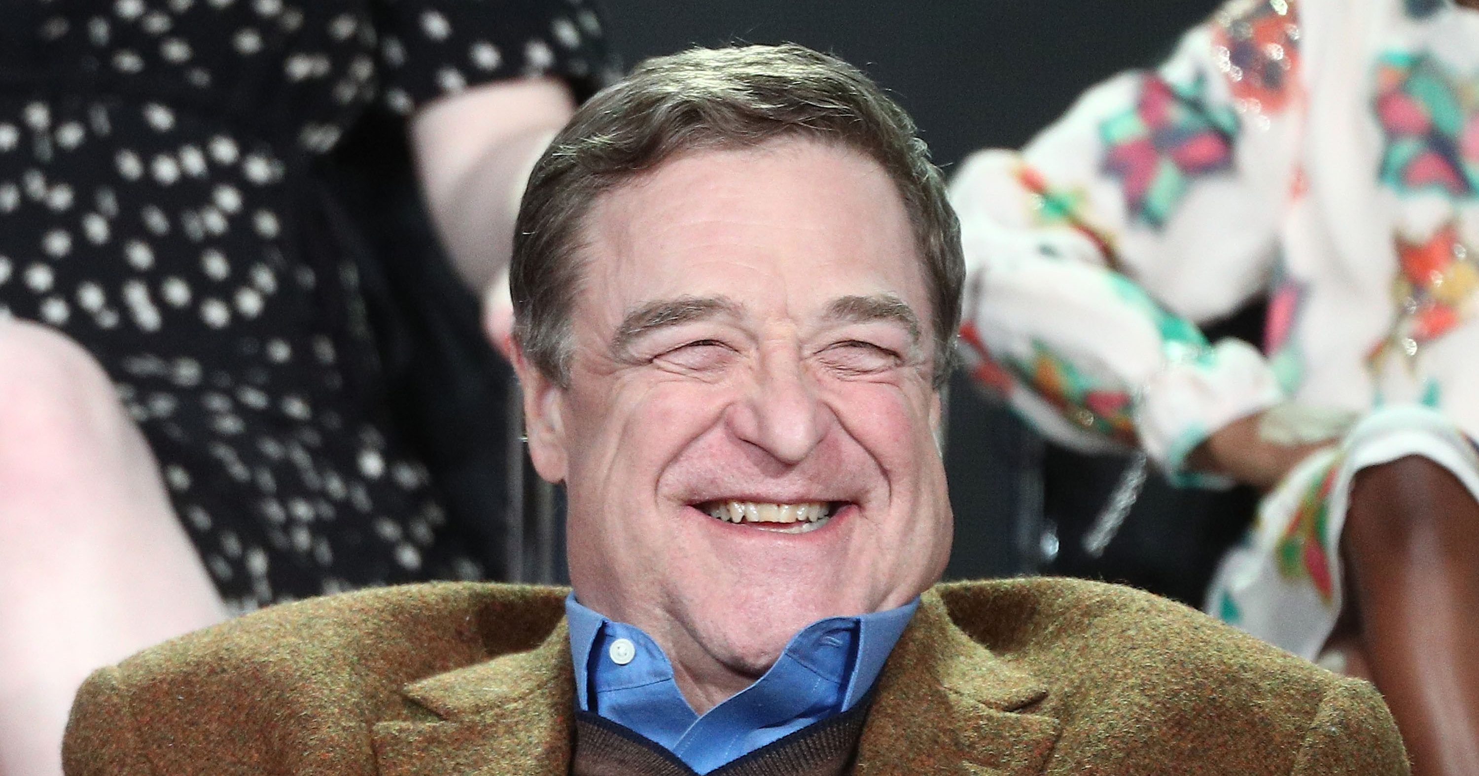 PASADENA, CA - JANUARY 08: Actor John Goodman of the television show Roseanne reacts onstage during the ABC Television/Disney portion of the 2018 Winter Television Critics Association Press Tour at The Langham Huntington, Pasadena on January 8, 2018 in Pasadena, California. (Photo by Frederick M. Brown/Getty Images)
