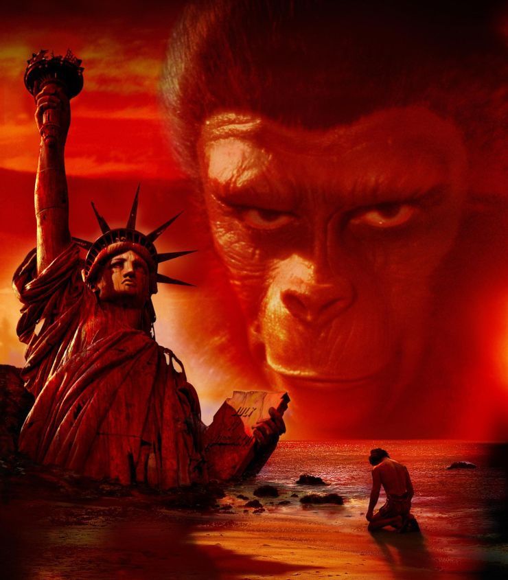 The Planet Of The Apes poster.