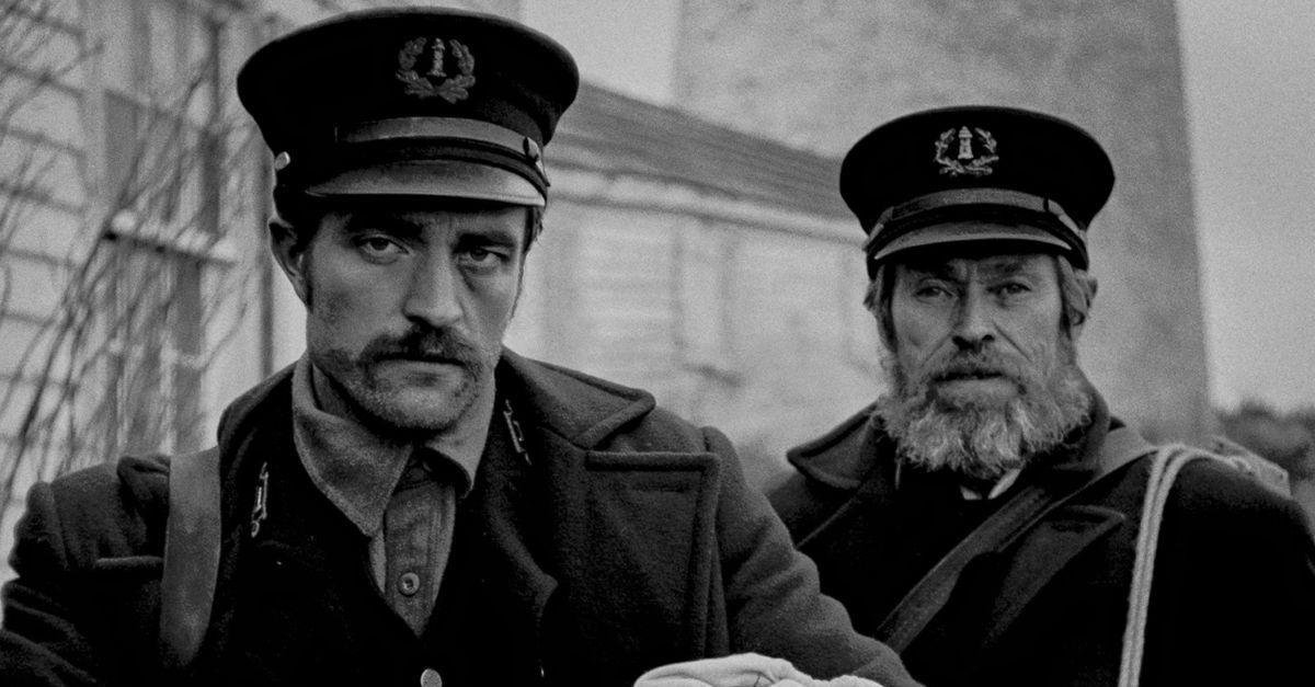 Robert Pattison and Willem Dafoe in The Lighthouse
