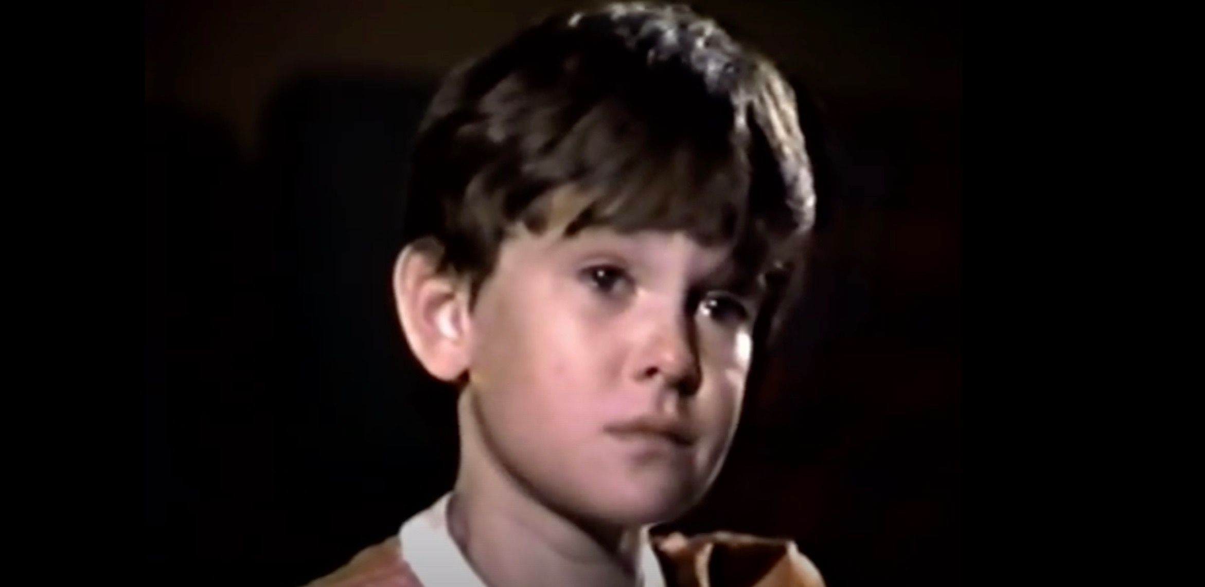 Close up of Henry Thomas crying at his audition.