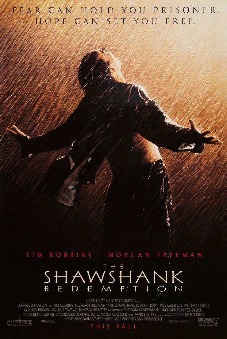 The Shawshank Redemption movie poster.
