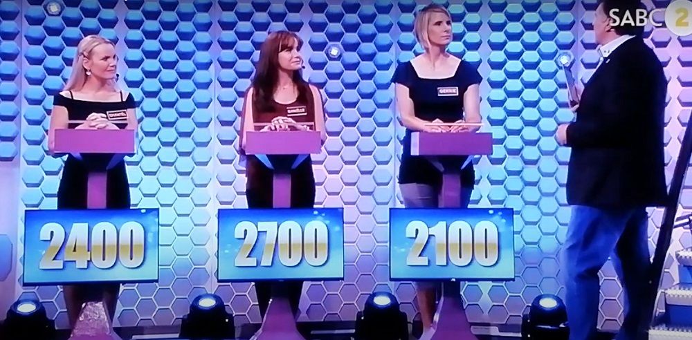 Three contestants on the music show.